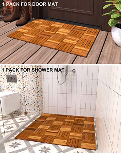 Interbuild Camp 20 - Baldosas de madera de acacia para balconas y terrazas -30 x 30 cm - 0,9 m2 por PACK - 10 en total Interbuild Camp 20 - Baldosas de madera de acacia para balconas y terrazas -30 x 30 cm - 0,9 m2 por PACK - 10 en total