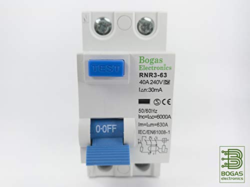 Interruptor diferencial superinmunizado SI, 30 mA, 2P, 40 A, Clase A y 6kA. Interruptor diferencial superinmunizado SI, 30 mA, 2P, 40 A, Clase A y 6kA.