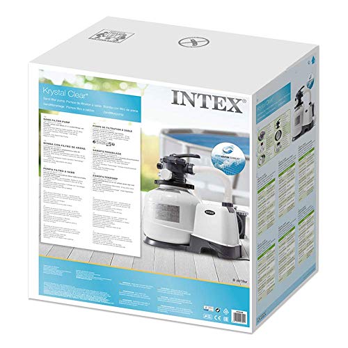 Intex 26648 - Depuradora arena Krystal Clear 10.500 litros/hora 14" 0.6HP