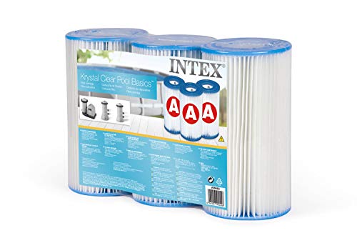 Intex 29003 - Pack 3 cartuchos tipo A, altura 20,2 cm, diámetro 10,8/5 cm Intex 29003 - Pack 3 cartuchos tipo A, altura 20,2 cm, diámetro 10,8/5 cm