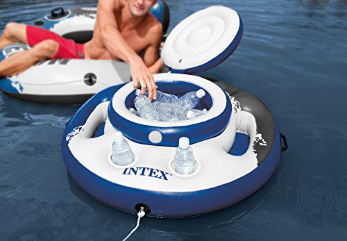 Intex 56822NP - Nevera hinchable Mega Chill, River Run, diámetro 89 cm