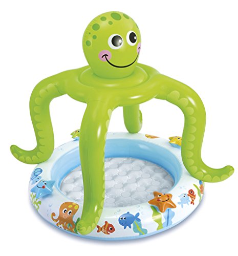 Intex 57115 Piscina hinchable pulpo, 45 litros, Multicolor, 1.02 x 1.04 m