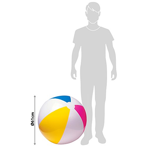 Intex 59030NP - Pelota hinchable paneles colores, diámetro 61 cm Intex 59030NP - Pelota hinchable paneles colores, diámetro 61 cm