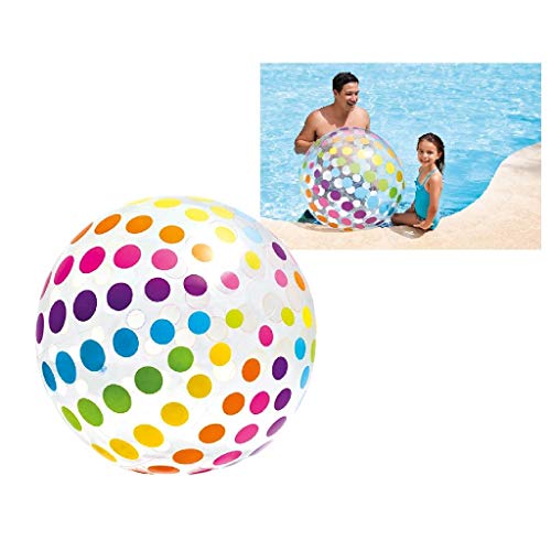 Intex 59065NP - Pelota hinchable gigante círculos de diámetro 107 cm, 3 años