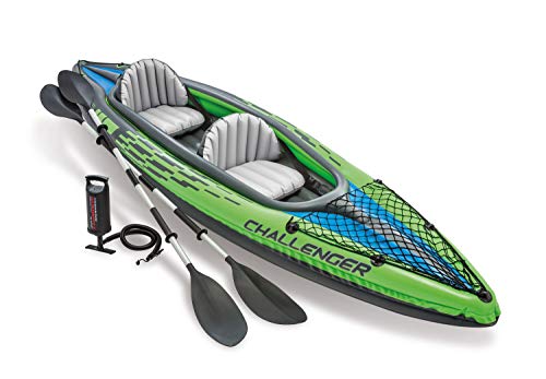 Intex 68306NP - Kayak hinchable Challenger K2 con 2 remos, 351 x 76 x 38 cm Intex 68306NP - Kayak hinchable Challenger K2 con 2 remos, 351 x 76 x 38 cm