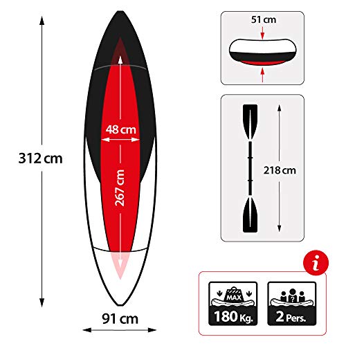 Intex 68307NP - Kayak hinchable Explorer K2 con 2 remos 312 x 91 x 51cm Intex 68307NP - Kayak hinchable Explorer K2 con 2 remos 312 x 91 x 51cm