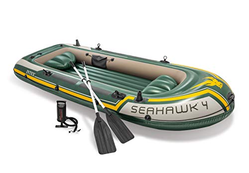 Intex 68351NP - Barca Hinchable Seahawk 4 con Remos 351 x 145 x 48 cm