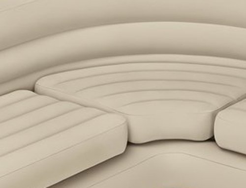 Intex 68575N, Sofá rinconera hinchable, 257x203x76 cm, color crema, three_seats, pvc - 97%; rayon - 3% Intex 68575N, Sofá rinconera hinchable, 257x203x76 cm, color crema, three_seats, pvc - 97%; rayon - 3%