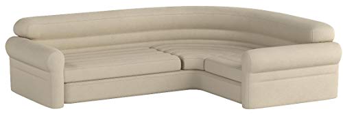 Intex 68575N, Sofá rinconera hinchable, 257x203x76 cm, color crema, three_seats, pvc - 97%; rayon - 3% Intex 68575N, Sofá rinconera hinchable, 257x203x76 cm, color crema, three_seats, pvc - 97%; rayon - 3%