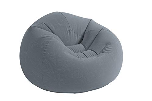 Intex 68579NP - Sillón hinchable beanless 107 x 104 x 69 cm gris