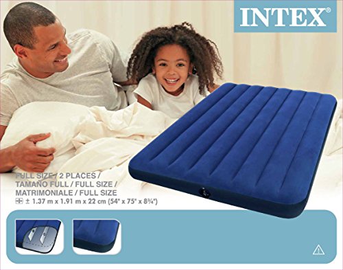 Intex 68758 - Colchón hinchable classic doble 137 x 191 x 22 cm