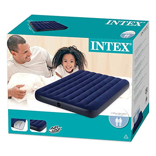 Intex 68758 - Colchón hinchable classic doble 137 x 191 x 22 cm