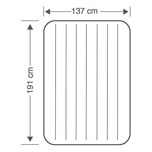 Intex 68758 - Colchón hinchable classic doble 137 x 191 x 22 cm