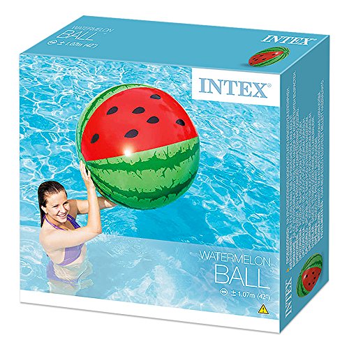 Intex - Pelota hinchable con diseño de sandía, 107 cm (58071) Intex - Pelota hinchable con diseño de sandía, 107 cm (58071)