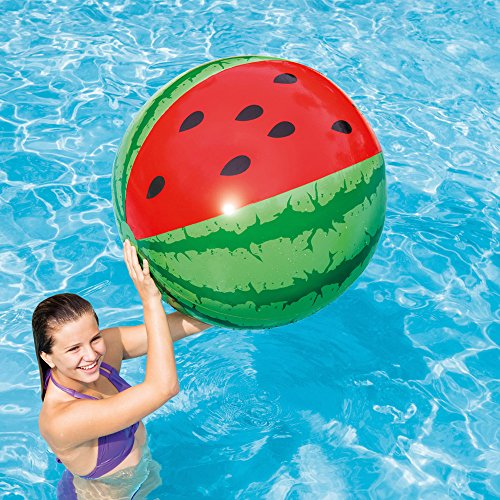 Intex - Pelota hinchable con diseño de sandía, 107 cm (58071) Intex - Pelota hinchable con diseño de sandía, 107 cm (58071)