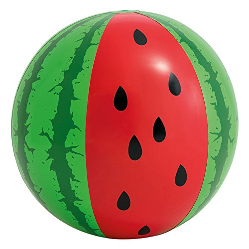 Intex - Pelota hinchable con diseño de sandía, 107 cm (58071) Intex - Pelota hinchable con diseño de sandía, 107 cm (58071)