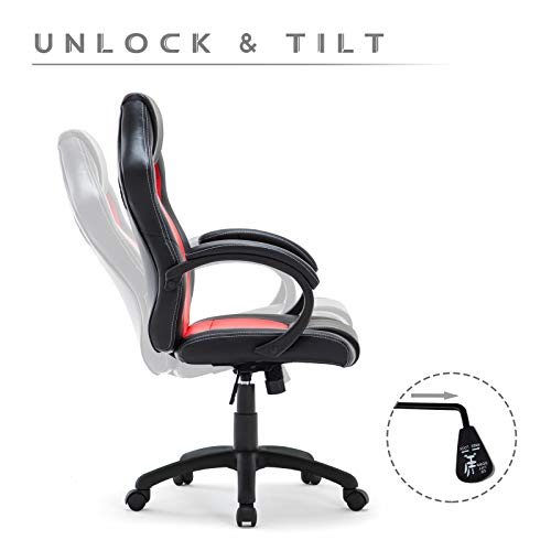 IntimaTe WM Heart Silla de Escritorio de Oficina de PU, Racing,Asiento Giratorio del Escritorio del Ordenador IntimaTe WM Heart Silla de Escritorio de Oficina de PU, Racing,Asiento Giratorio del Escritorio del Ordenador