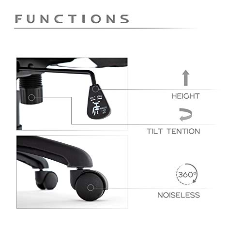 IntimaTe WM Heart Silla de Escritorio de Oficina de PU, Silla Gaming Giratorio del Ordenador, Ergonomico Altura Ajustable y Inclinable IntimaTe WM Heart Silla de Escritorio de Oficina de PU, Silla Gaming Giratorio del Ordenador, Ergonomico Altura Ajustable y Inclinable