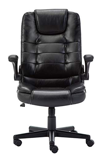 IntimaTe WM Heart Silla Ejecutiva, Silla Oficina Ergonómica con Apoyabrazos Abatibles, Respaldo Alto y Cojín Engrosado para Escritorio y Ordenador,Carga Máxima 150kg, Negro IntimaTe WM Heart Silla Ejecutiva, Silla Oficina Ergonómica con Apoyabrazos Abatibles, Respaldo Alto y Cojín Engrosado para Escritorio y Ordenador,Carga Máxima 150kg, Negro