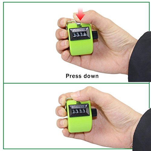 INTVN Contador Manual, 6 Piezas Contador de 4 Dígitos Hand Tally Counters para Golf/Eventos / Deporte/Entrenador / Escuela, 6 Colores INTVN Contador Manual, 6 Piezas Contador de 4 Dígitos Hand Tally Counters para Golf/Eventos / Deporte/Entrenador / Escuela, 6 Colores