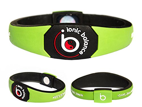 Ionic Balance - Pulsera de equilibrio, verde, Medium - 19cm / 7.5in Ionic Balance - Pulsera de equilibrio, verde, Medium - 19cm / 7.5in