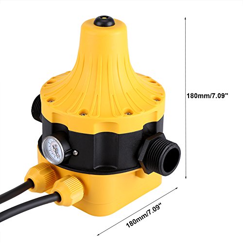 IP65 220 V controlador de presión bomba de agua presostato automático electrónico controlador de presión con Gauge casa accesorio Apto para todo tipo de bombas IP65 220 V controlador de presión bomba de agua presostato automático electrónico controlador de presión con Gauge casa accesorio Apto para todo tipo de bombas