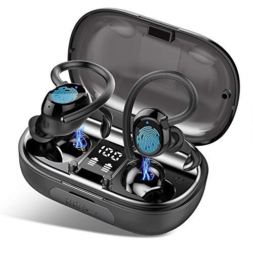 iporachx Auriculares Inalambricos Bluetooth 5.0, Auriculares Bluetooth Deportivos IP7, Verdadero Sonido Estéreo Auriculares Running LED Estuche de Carga 2600mah, 100 Horas de Duración, Control Táctil iporachx Auriculares Inalambricos Bluetooth 5.0, Auriculares Bluetooth Deportivos IP7, Verdadero Sonido Estéreo Auriculares Running LED Estuche de Carga 2600mah, 100 Horas de Duración, Control Táctil