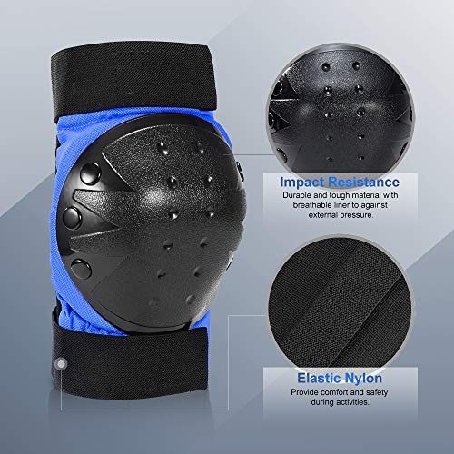 IPSXP Protecciones Patines, Almohadillas para Rodillas Codo Muñeca Niños Adolescente Seguridad en la Protecciones para Monopatín, Skate, Patines, Patinaje, Scooter, Bicicleta (L) IPSXP Protecciones Patines, Almohadillas para Rodillas Codo Muñeca Niños Adolescente Seguridad en la Protecciones para Monopatín, Skate, Patines, Patinaje, Scooter, Bicicleta (L)
