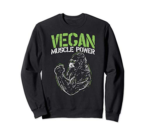 Ir vegano músculo mono simio amores animales gracioso Sudadera