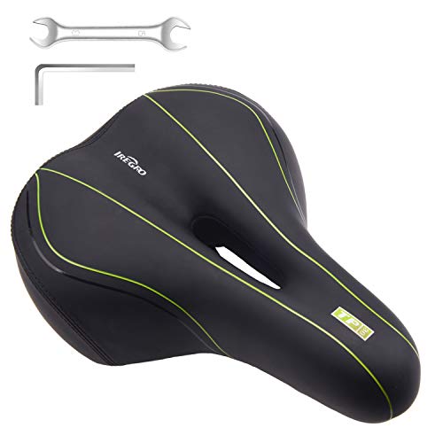 IREGRO Sillines de Bicicleta Asiento Acolchado con cojín Suave-Cojín de Asiento de Bicicleta de Repuesto con Cubierta Resistente al Agua y al Polvo para Bicicletas demontaña y Bicicletas de Ciudad IREGRO Sillines de Bicicleta Asiento Acolchado con cojín Suave-Cojín de Asiento de Bicicleta de Repuesto con Cubierta Resistente al Agua y al Polvo para Bicicletas demontaña y Bicicletas de Ciudad