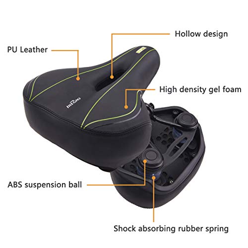 IREGRO Sillines de Bicicleta Asiento Acolchado con cojín Suave-Cojín de Asiento de Bicicleta de Repuesto con Cubierta Resistente al Agua y al Polvo para Bicicletas demontaña y Bicicletas de Ciudad IREGRO Sillines de Bicicleta Asiento Acolchado con cojín Suave-Cojín de Asiento de Bicicleta de Repuesto con Cubierta Resistente al Agua y al Polvo para Bicicletas demontaña y Bicicletas de Ciudad