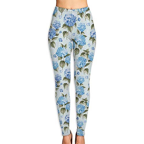 Irener Leggings de Entrenamiento Deportivo con pantalón de Yoga Blue Hydrangea Flowers Womens Fitness Yoga Leggings for Sport Capri Yoga Pant (S-2XL) Irener Leggings de Entrenamiento Deportivo con pantalón de Yoga Blue Hydrangea Flowers Womens Fitness Yoga Leggings for Sport Capri Yoga Pant (S-2XL)