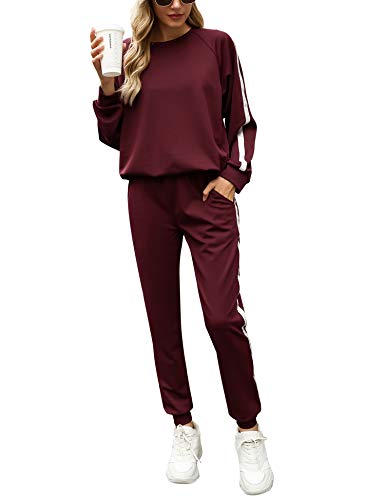 Irevial Conjunto Deporte Mujer, Chándal Mujer Completo 2 Piezas, Ropa Manga Larga de Casa Casual de Otoño Invierno, Conjunto Deportivo, Yoga, Fitness Mujer Irevial Conjunto Deporte Mujer, Chándal Mujer Completo 2 Piezas, Ropa Manga Larga de Casa Casual de Otoño Invierno, Conjunto Deportivo, Yoga, Fitness Mujer