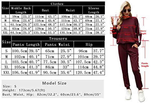 Irevial Conjunto Deporte Mujer, Chándal Mujer Completo 2 Piezas, Ropa Manga Larga de Casa Casual de Otoño Invierno, Conjunto Deportivo, Yoga, Fitness Mujer Irevial Conjunto Deporte Mujer, Chándal Mujer Completo 2 Piezas, Ropa Manga Larga de Casa Casual de Otoño Invierno, Conjunto Deportivo, Yoga, Fitness Mujer