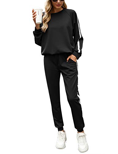 Irevial Conjunto Deporte Mujer, Chándal Mujer Completo 2 Piezas, Ropa Manga Larga de Casa Casual de Otoño Invierno, Conjunto Deportivo, Yoga, Fitness Mujer Irevial Conjunto Deporte Mujer, Chándal Mujer Completo 2 Piezas, Ropa Manga Larga de Casa Casual de Otoño Invierno, Conjunto Deportivo, Yoga, Fitness Mujer
