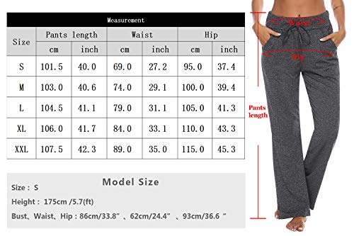 Irevial Pantalones de Yoga para Mujer Modal Invierno,Algodon Alta Cintura Elásticos pantalón de Campana con cordón, Casuales Chandal Deportivo Verano,para Pilates Jogger Fitness Irevial Pantalones de Yoga para Mujer Modal Invierno,Algodon Alta Cintura Elásticos pantalón de Campana con cordón, Casuales Chandal Deportivo Verano,para Pilates Jogger Fitness