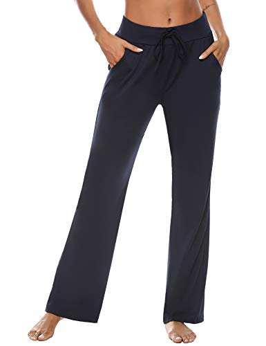 Irevial Pantalones de Yoga para Mujer Modal Invierno,Algodon Alta Cintura Elásticos pantalón de Campana con cordón, Casuales Chandal Deportivo Verano,para Pilates Jogger Fitness Irevial Pantalones de Yoga para Mujer Modal Invierno,Algodon Alta Cintura Elásticos pantalón de Campana con cordón, Casuales Chandal Deportivo Verano,para Pilates Jogger Fitness