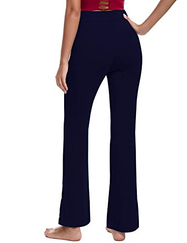 Irevial Pantalones de Yoga para Mujer Modal,100% Algodon,Alta Cintura Elásticos pantalón de Campana con cordón, Casuales Chandal Deportivo con Bolsillos para Pilates Jogger Fitness Irevial Pantalones de Yoga para Mujer Modal,100% Algodon,Alta Cintura Elásticos pantalón de Campana con cordón, Casuales Chandal Deportivo con Bolsillos para Pilates Jogger Fitness
