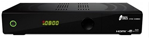 IRIS 9700 COMBO - Receptor satélite (WiFi, HDMi, DVB-T2), color negro