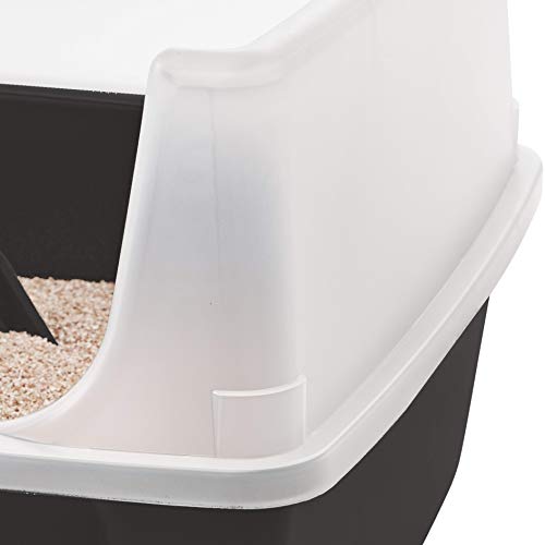 Iris Ohyama, arena para gatos con pala - Cat Litter Box - plástico, gris, 38 x 48,5 x 30,5 cm Iris Ohyama, arena para gatos con pala - Cat Litter Box - plástico, gris, 38 x 48,5 x 30,5 cm