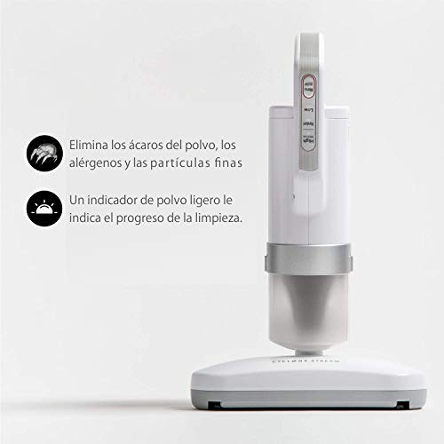 Iris Ohyama Quit, aspirador anti ácaros/antibacteriano para colchones, almohadas, sofás, alfombras-Quilt Cleaner-IC-FAC2, blanco, Plastic, 24,5 x 13 x 41 cm Iris Ohyama Quit, aspirador anti ácaros/antibacteriano para colchones, almohadas, sofás, alfombras-Quilt Cleaner-IC-FAC2, blanco, Plastic, 24,5 x 13 x 41 cm