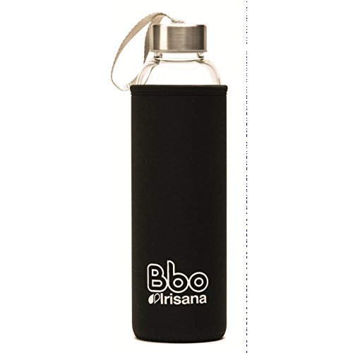 Irisana BBO Botella con Funda, Negro, 550 ml Irisana BBO Botella con Funda, Negro, 550 ml