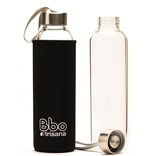 Irisana BBO Botella con Funda, Negro, 550 ml Irisana BBO Botella con Funda, Negro, 550 ml