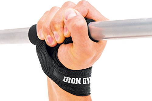 IRON GYM Sangle de Levage Lifting Straps avec Carré de Confort