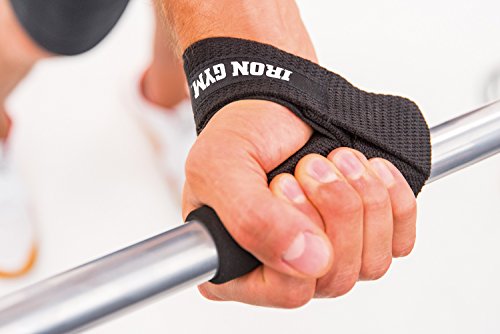 IRON GYM Sangle de Levage Lifting Straps avec Carré de Confort