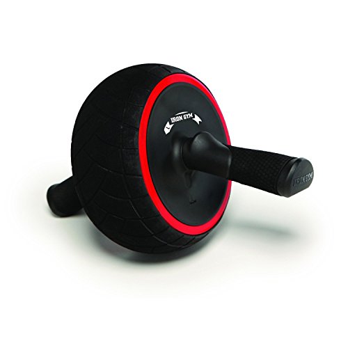 Iron Gym Speed Abdominal Ab Roller Rueda, Negro/Rojo, 9.4 x 3.6 x 7.9