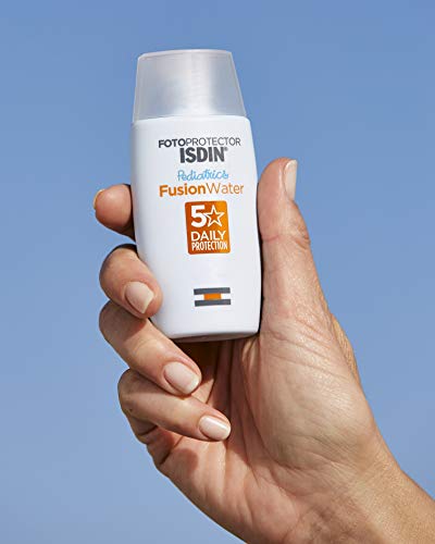 ISDIN - Fotoprotector Fusion Water Pediatrics SPF 50 - Protector solar facial para niños, 50 ml