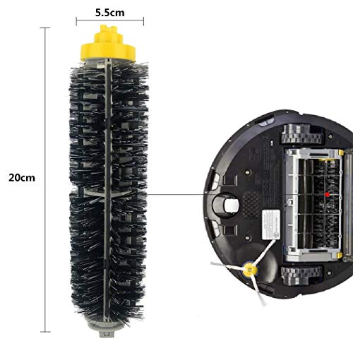 Isincer Accesorios de Repuesto para iRobot Roomba Serie 600 605 615 616 620 621 630 635 650 652 660 665 680 690 695, Cepillos y filtros de Repuesto con Tornillos para Robot Aspirador