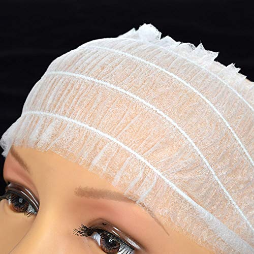 ISKYBOB 100 Piezasa Bandas Desechables para el Cabello de Tela No Tejida, Elástico para el Cuidado de la Piel ISKYBOB 100 Piezasa Bandas Desechables para el Cabello de Tela No Tejida, Elástico para el Cuidado de la Piel
