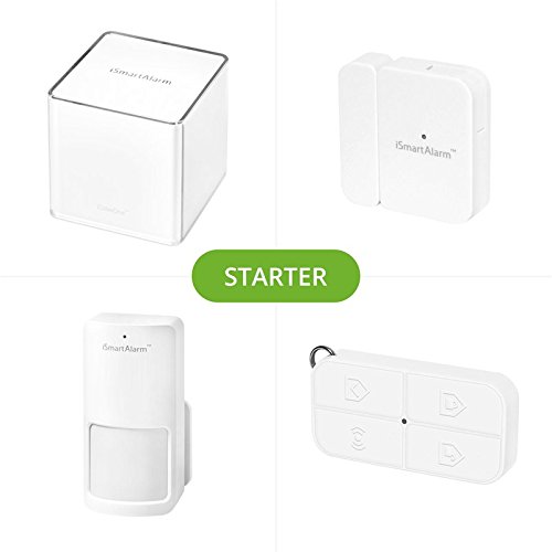 iSmart Alarm Paquete inteligente de seguridad para el estudios y apartamentos de 1 dormitorio, Blanco iSmart Alarm Paquete inteligente de seguridad para el estudios y apartamentos de 1 dormitorio, Blanco